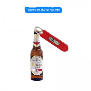 Laaja käyttö Pieni näyttö, joka näyttää digitaalisen ruokalämpömittarin olutpullonavaajaan