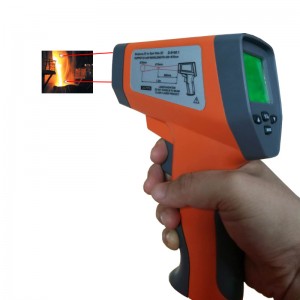 Kuuma CE-digitaalinen LCD-kädessä pidettävä laser-infrapuna-lämpömittari Gun-kontaktilämpötilapistooli Teollisuuden infrapunatunnistin